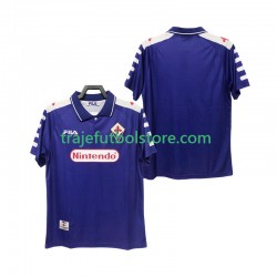 Camiseta 1ª ACF Fiorentina Retro Hombre 1998 1999 Manga Corta