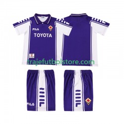 Camiseta 1ª ACF Fiorentina 2000 Retro Niño 1999 Manga Corta