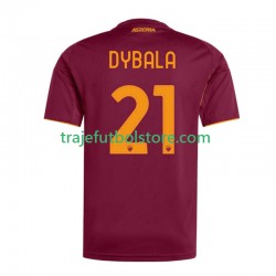 Camiseta 1ª AS Roma Dybala 21 Hombre 2025-2026 Manga Corta