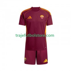 Camiseta 1ª AS Roma Niño 2025-2026 Manga Corta