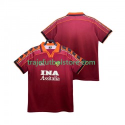 Camiseta 1ª AS Roma Retro Hombre 1998 1999 Manga Corta
