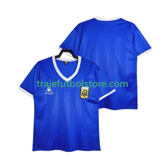 Camiseta 2ª Argentina 1986 Retro Hombre Manga Corta