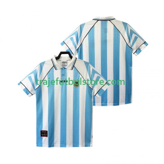 Camiseta 1ª Argentina 1996 1997 Retro Hombre Manga Corta