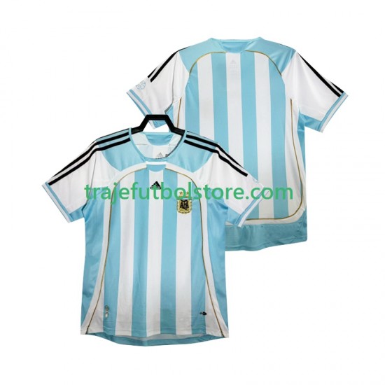 Camiseta 1ª Argentina 2014 Retro Hombre Manga Corta