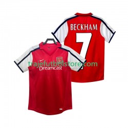 Camiseta 1ª Arsenal BECKHAM 7 2001 Retro Hombre 2002 Manga Corta