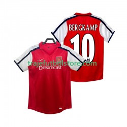 Camiseta 1ª Arsenal BERGKAMP 10 2001 Retro Hombre 2002 Manga Corta