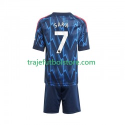 Camiseta 2ª Arsenal Bukayo Saka 7 Niño 2025-2026 Manga Corta