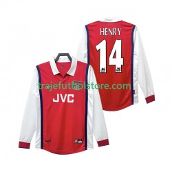 Camiseta 1ª Arsenal Henry 14 Retro Hombre 1998 1999 ML