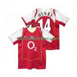 Camiseta 1ª Arsenal Henry 14 2005 Retro Hombre 2004 Manga Corta