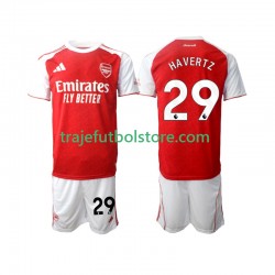Camiseta 1ª Arsenal Kai Havertz 29 Niño 2025-2026 Manga Corta