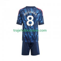 Camiseta 2ª Arsenal Martin Odegaard 8 Niño 2025-2026 Manga Corta