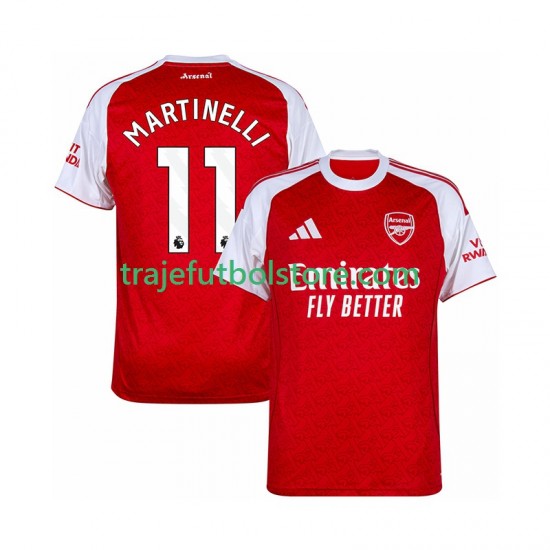Camiseta 1ª Arsenal Martin Zubimendi 11 Hombre 2025-2026 Manga Corta