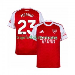 Camiseta 1ª Arsenal Merino 23 Hombre 2025-2026 Manga Corta
