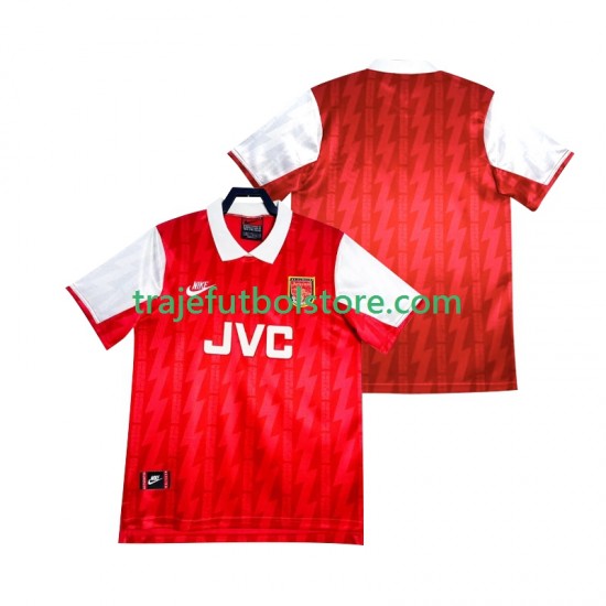 Camiseta 1ª Arsenal 1993 Retro Hombre 1994 Manga Corta