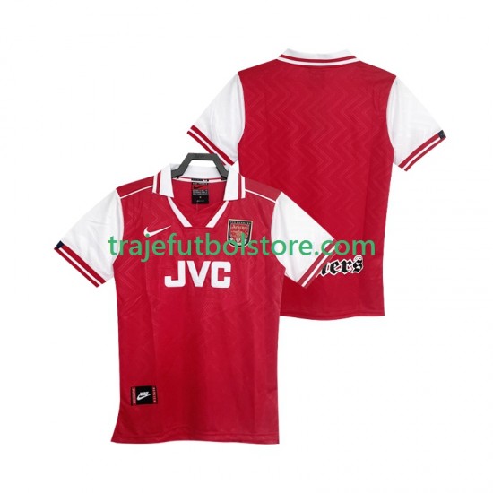 Camiseta 1ª Arsenal 1996 1997 Retro Hombre Manga Corta