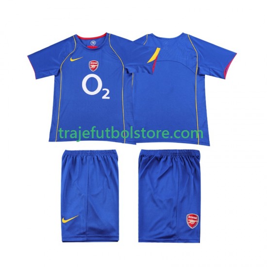 Camiseta 2ª Arsenal 2005 Retro Niño 2004 Manga Corta