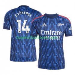 Camiseta 2ª Arsenal Viktor Gyokeres 14 Hombre 2025-2026 Manga Corta