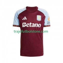 Camiseta 1ª Aston Villa Hombre 2025-2026 Manga Corta