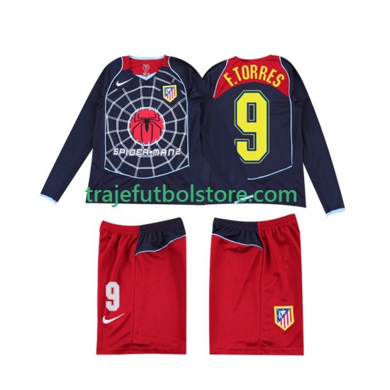 Camiseta 2ª Atlético Madrid F TORRES 9 2005 Retro Niño 2004 ML