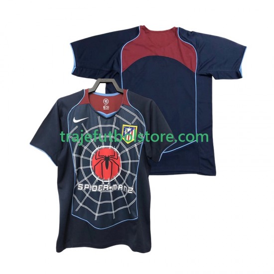 Camiseta 2ª Atlético Madrid 2005 Retro Hombre 2004 Manga Corta