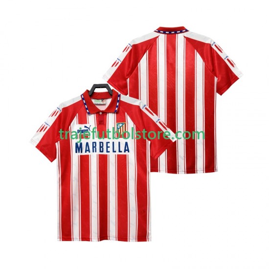 Camiseta 1ª Atlético Madrid 1995 Retro Hombre 1994 Manga Corta