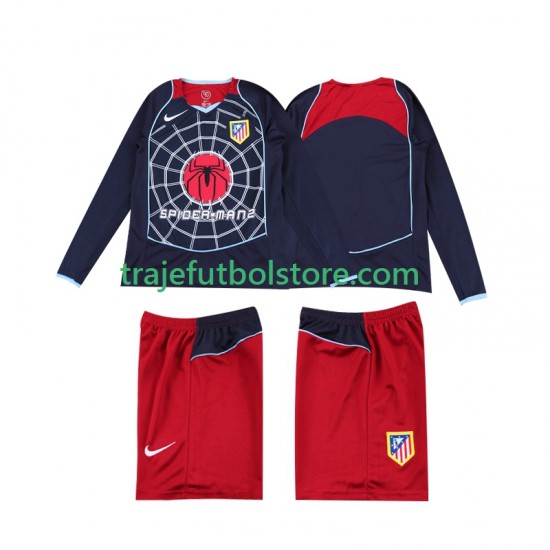 Camiseta 2ª Atlético Madrid 2005 Retro Niño 2004 ML