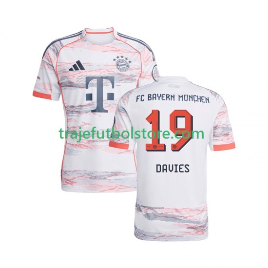 Camiseta 2ª Bayern de Múnich Alphonso Davies 19 Hombre 2025-2026 Manga Corta