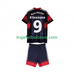 Camiseta 1ª Bayern de Múnich Klinsmann 9 1997 Retro Niño 1999 Manga Corta