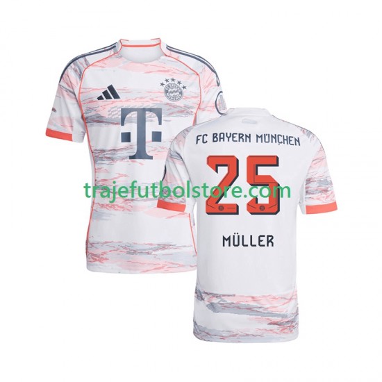 Camiseta 2ª Bayern de Múnich Thomas Muller 25 Hombre 2025-2026 Manga Corta