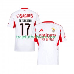 Camiseta 2ª Benfica Kerem Akturkoglu 17 Hombre 2025-2026 Manga Corta