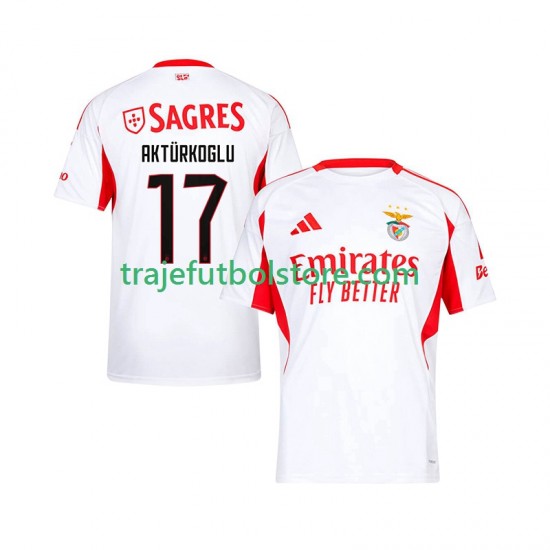 Camiseta 2ª Benfica Kerem Akturkoglu 17 Hombre 2025-2026 Manga Corta