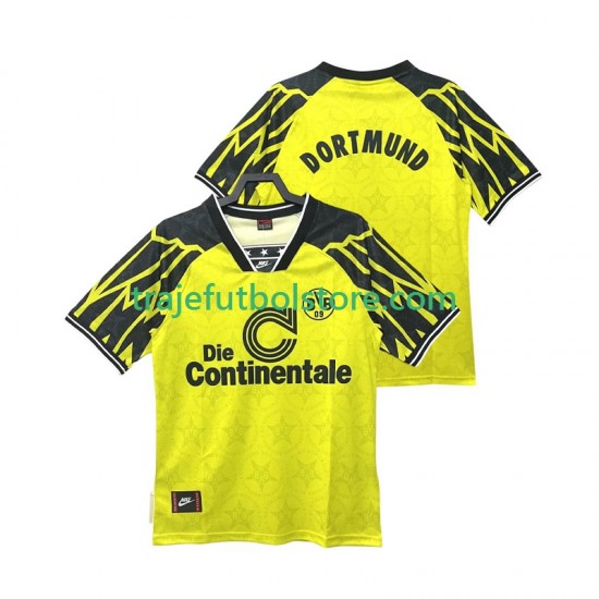 Camiseta 1ª Borussia Dortmund 1995 Retro Hombre 1994 Manga Corta