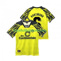 Camiseta 1ª Borussia Dortmund SAMMER 6 1995 Retro Hombre 1994 Manga Corta