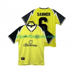 Camiseta 1ª Borussia Dortmund SAMMER 6 1995 1996 Retro Hombre Manga Corta