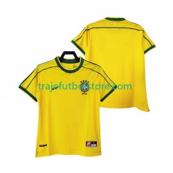 Camiseta 1ª Brasil Retro Hombre 1998 Manga Corta