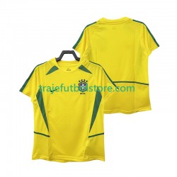 Camiseta 1ª Brasil Retro Hombre 2002 Manga Corta