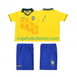 Camiseta 1ª Brasil Retro Niño 1994 Manga Corta