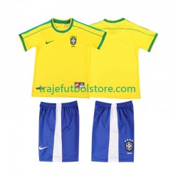 Camiseta 1ª Brasil Retro Niño 1998 Manga Corta