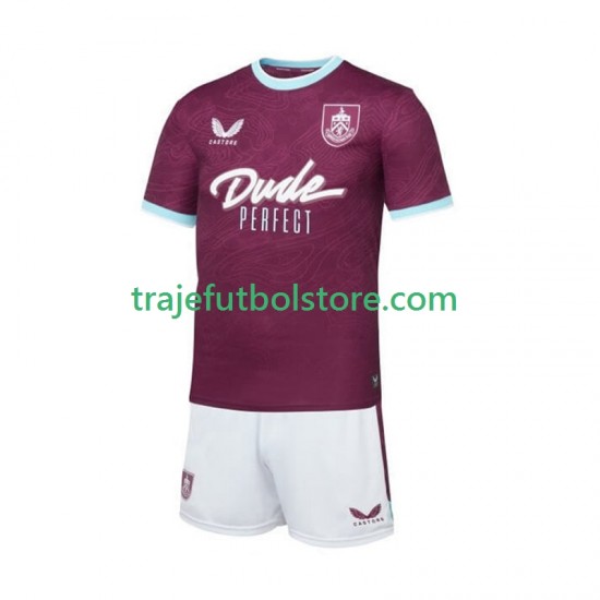 Camiseta 1ª Burnley Niño 2025-2026 Manga Corta