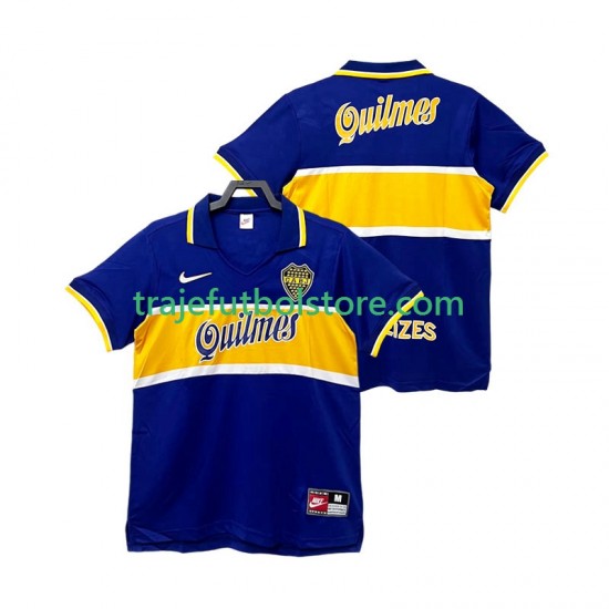 Camiseta 1ª CA Boca Juniors 1997 Retro Hombre 1998 Manga Corta