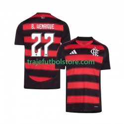 Camiseta 1ª CR Flamengo Bruno Henrique 27 Hombre 2025-2026 Manga Corta