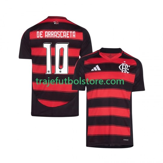 Camiseta 1ª CR Flamengo Giorgian de Arrascaeta 10 Hombre 2025-2026 Manga Corta