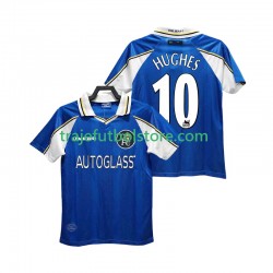 Camiseta 1ª Chelsea HUGHES 10 1997 Retro Hombre 1999 Manga Corta