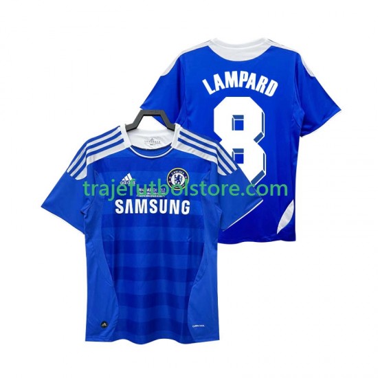 Camiseta 1ª Chelsea LAMPARD 8 2012 Retro Hombre 2011 Manga Corta