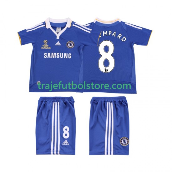 Camiseta 1ª Chelsea LAMPARD 8 2007 Retro Niño 2008 Manga Corta