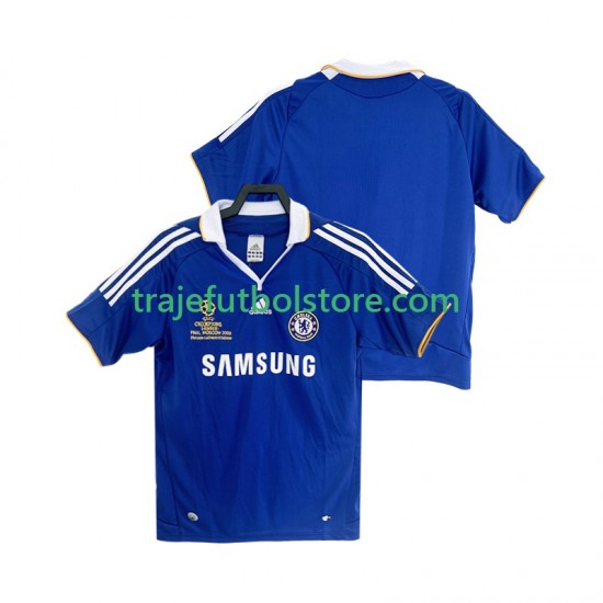 Camiseta 1ª Chelsea 2007 Retro Hombre 2008 Manga Corta