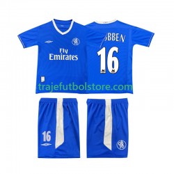 Camiseta 1ª Chelsea Robben 16 2003 2005 Retro Niño Manga Corta