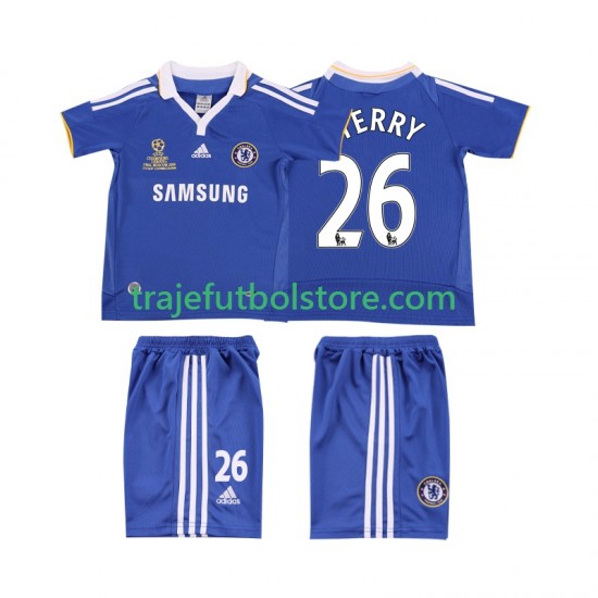 Camiseta 1ª Chelsea TERRY 26 2007 Retro Niño 2008 Manga Corta