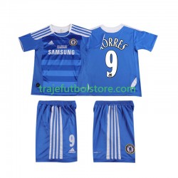 Camiseta 1ª Chelsea Torres 9 2012 Retro Niño 2011 Manga Corta