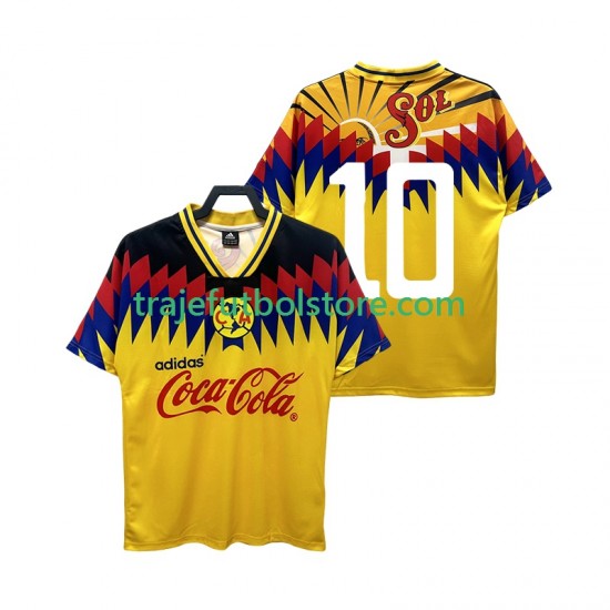 Camiseta 1ª Club América 10 1995 Retro Hombre Manga Corta